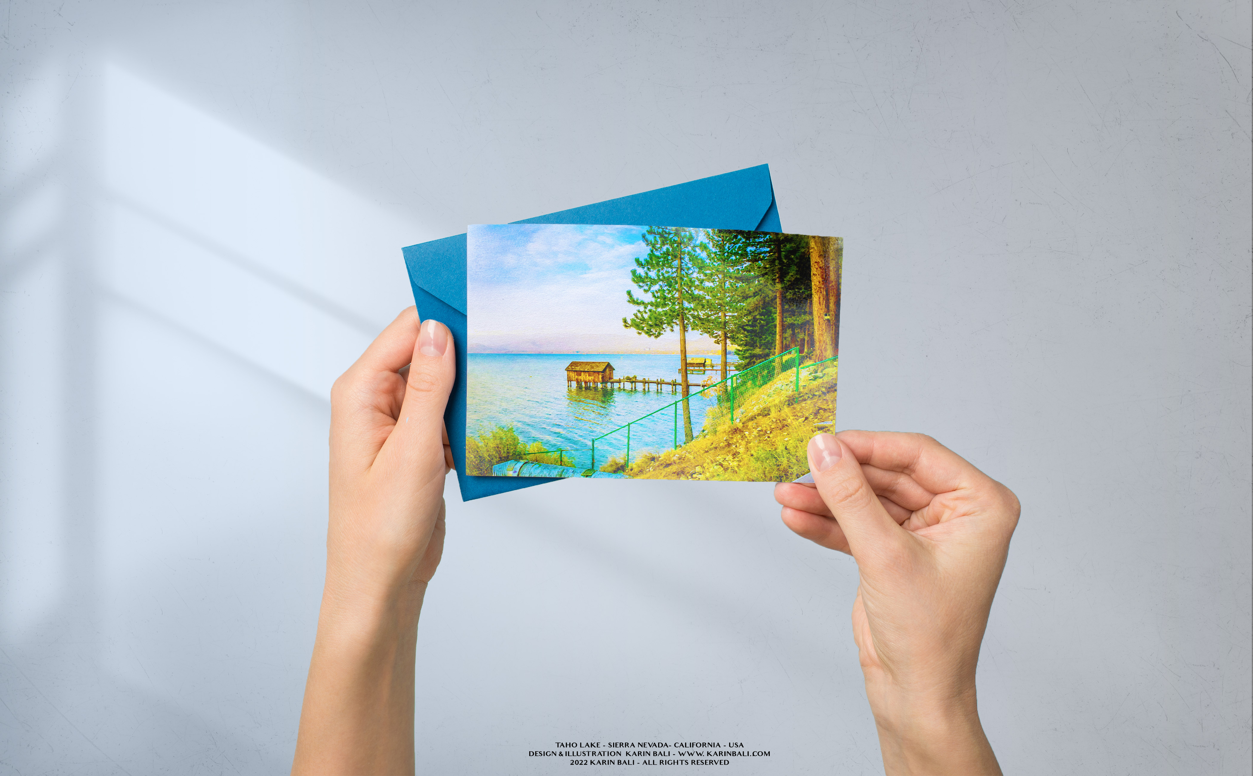 Illustration postcard