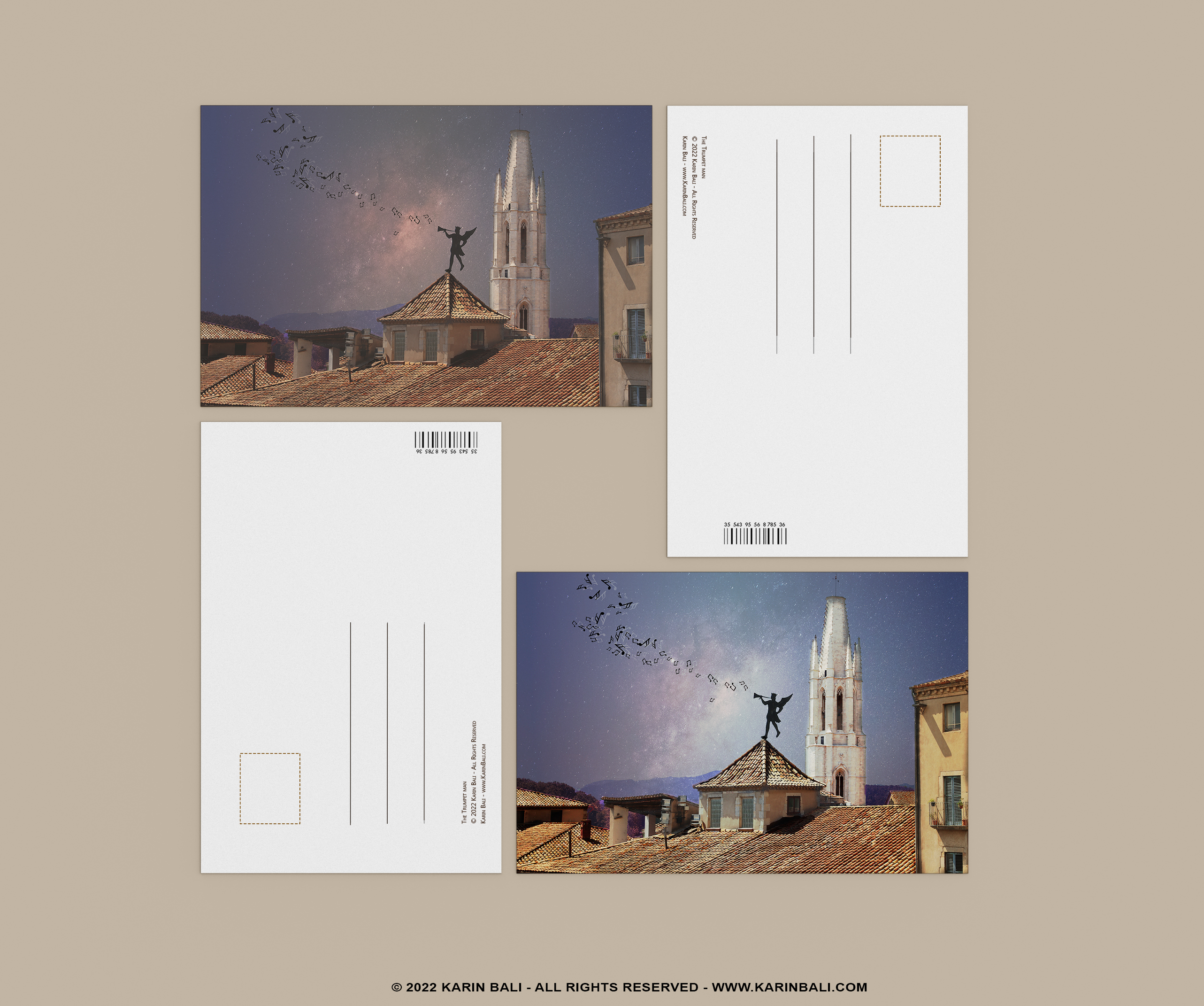 Illustration postcards